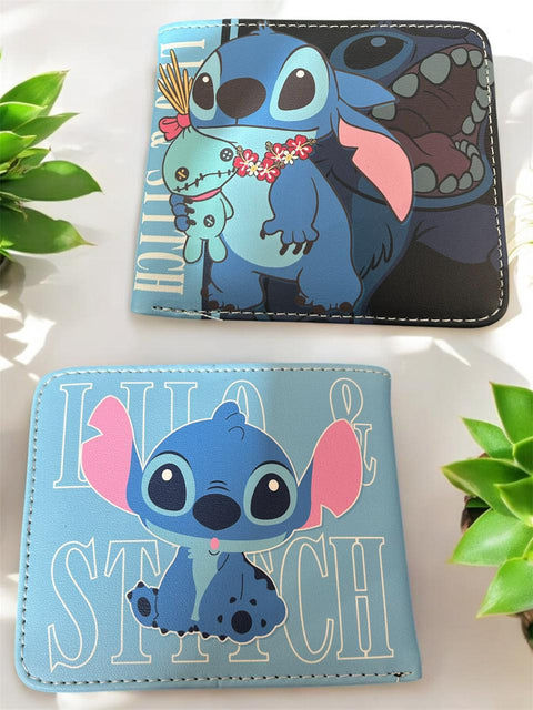 Light-Blue Stitch Wallet S-4