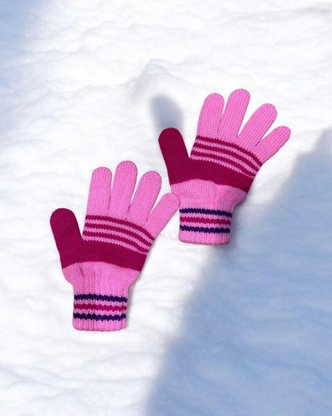 Kids Pink Gloves