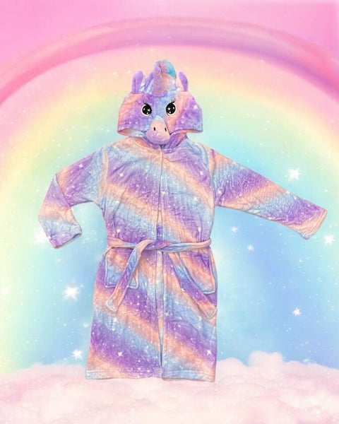 Tie-dye Purple Unicorn Robe