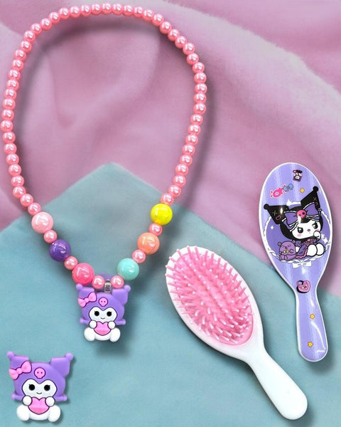 Cute Kuromi Hair and Jewelry Set