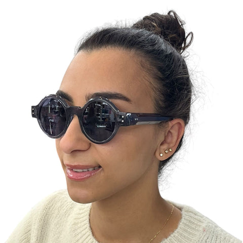 Black Classic Round Sunglasses