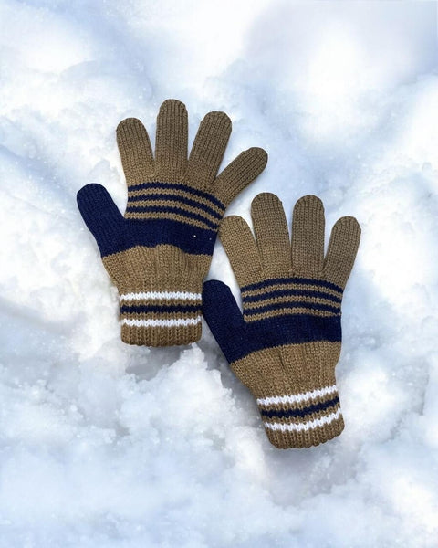 Kids Khaki Gloves