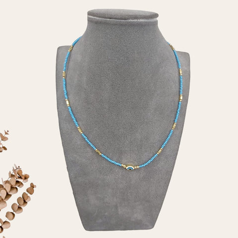 Blue Eye Bead Necklace 2