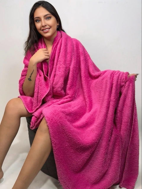 Hot-Pink Cozy Blankets