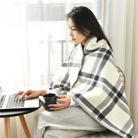 Patterned Hoodie Blanket