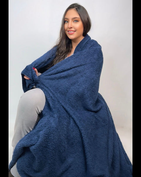 Navy-Blue Cozy Blankets