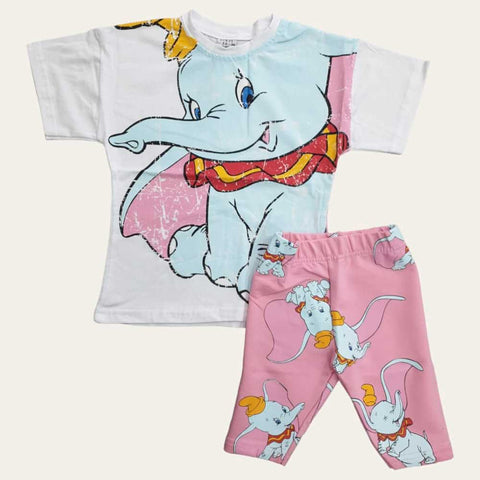 White-Pink Elephant Set