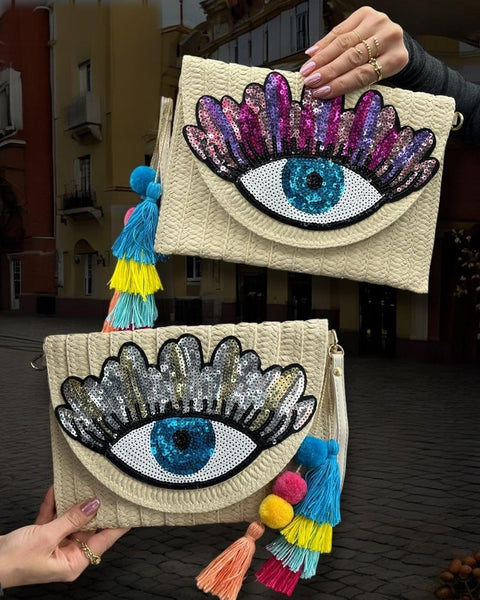 Mystical Eye Boho Clutch