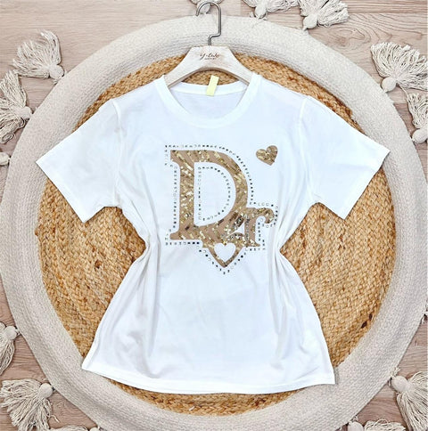 "Dr" heart T-shirt