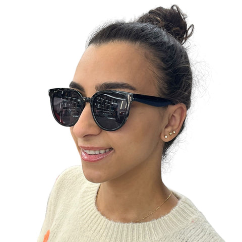 Classic Black Cat-Eye Sunglasses