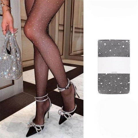 Glam Rhinestone Tights