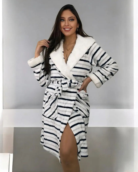 Fleece Hooded Robe