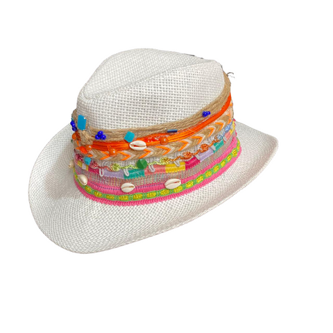 Colorful beach hat